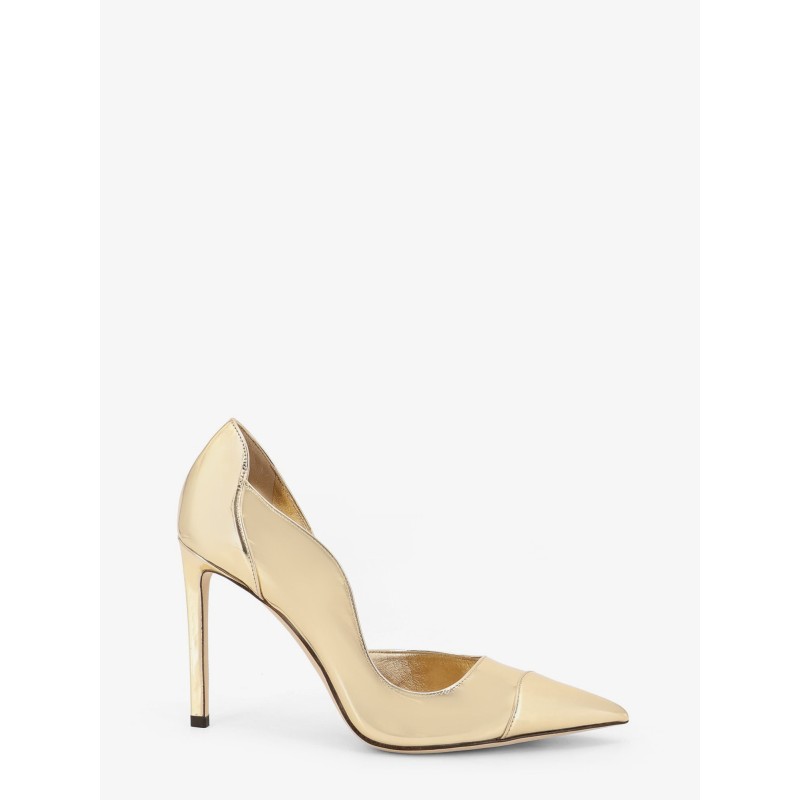 Brigitte 100 Liquid Metal leather décolleté