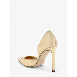 Brigitte 100 Liquid Metal leather décolleté