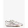 Plume vintage silver leather sneakers
