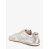 Plume vintage silver leather sneakers