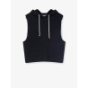 Certified wool and cotton sleeveless sweatshirt