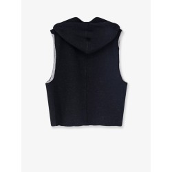 Certified wool and cotton sleeveless sweatshirt