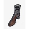 55 mesh and patent leather boots