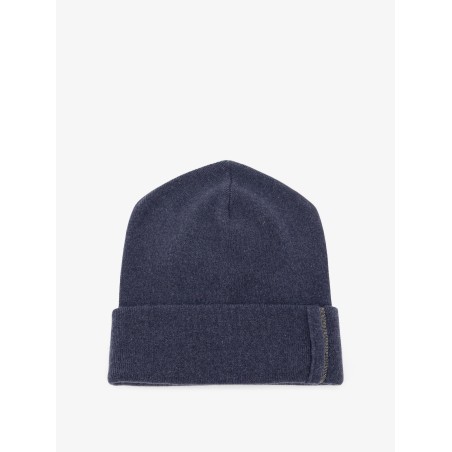 Cashmere hat with Monili detail