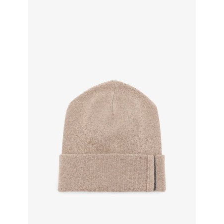 Cashmere hat with Monili detail