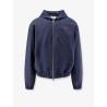 Cotton blend hooded jacket
