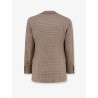 Single-breasted wool and cashmere blazer