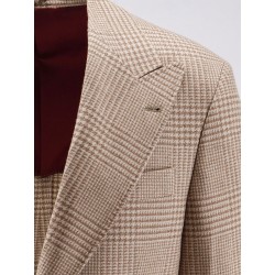 Single-breasted wool and cashmere blazer