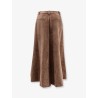 Velvet skirt with Monili detail