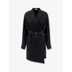 Chemisier Dress with Tuxedo-style band