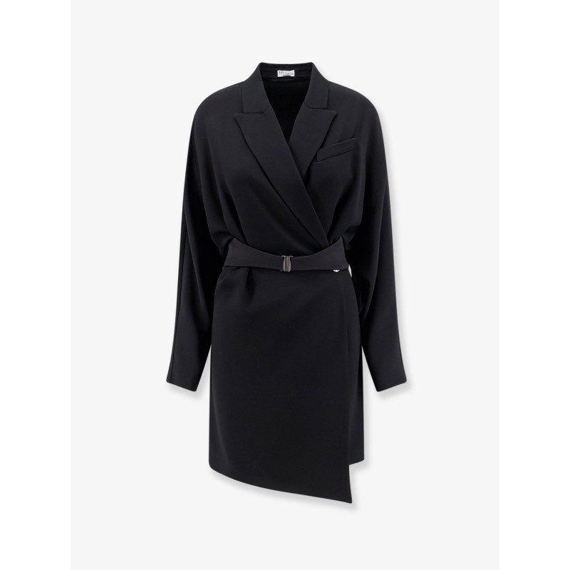 Chemisier Dress with Tuxedo-style band