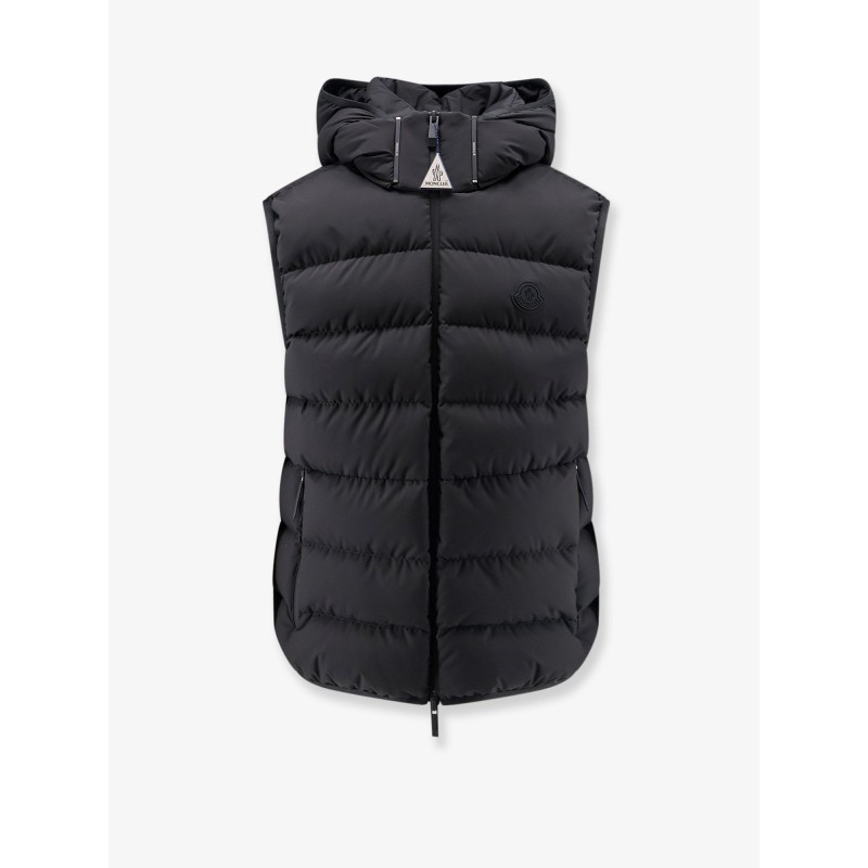 Arinella Matt Black sleeveless down jacket