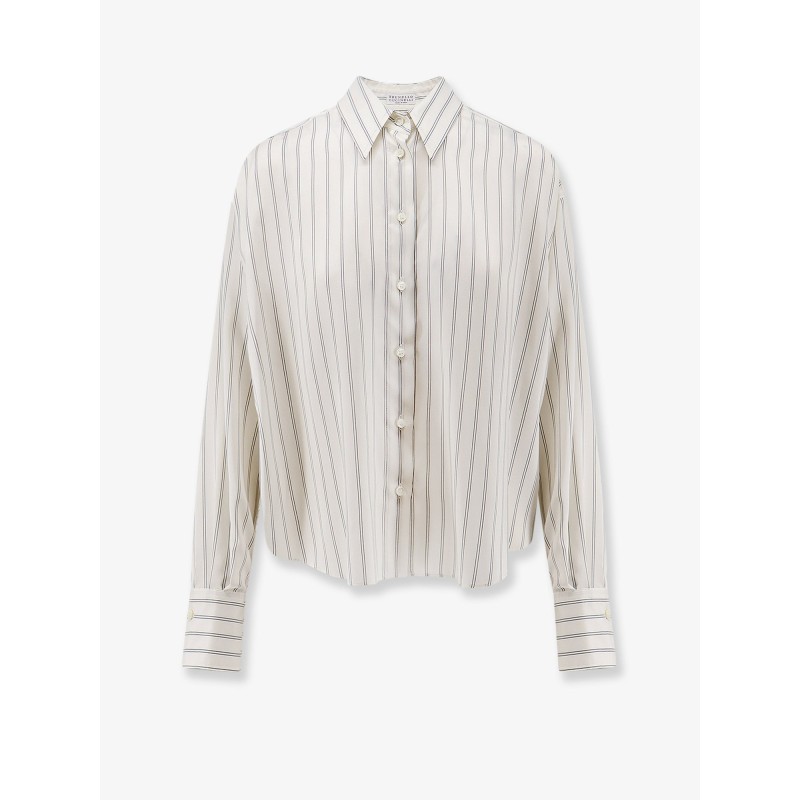 Striped silk shirt
