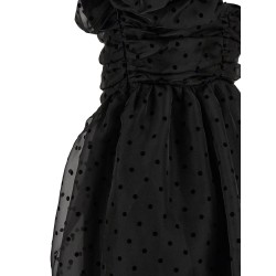 'Black Organza Ruched' dress