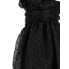 'Black Organza Ruched' dress