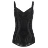 Satin and lace corsetry bodysuit