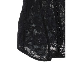 Satin and lace corsetry bodysuit
