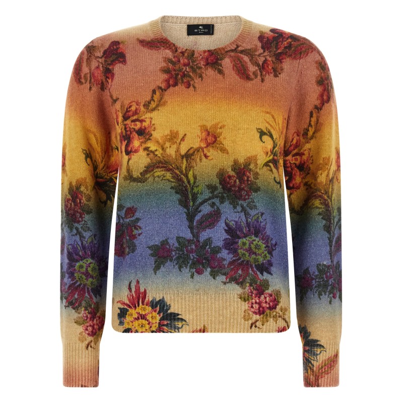 Dégradé jacquard sweater