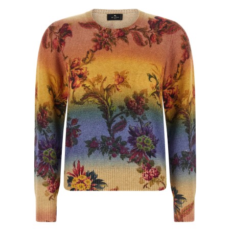 Dégradé jacquard sweater