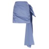 'Blue Cotton Tie Side Mini' skirt