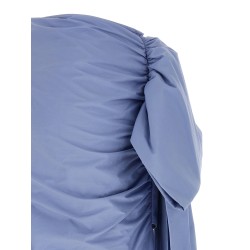 'Blue Cotton Tie Side Mini' skirt