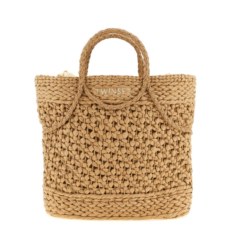Straw shopping bag