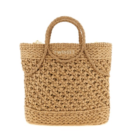 Straw shopping bag