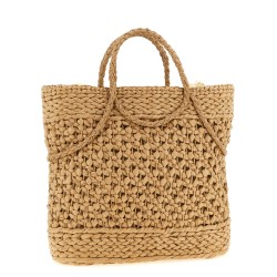 Straw shopping bag