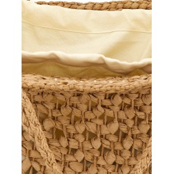 Straw shopping bag