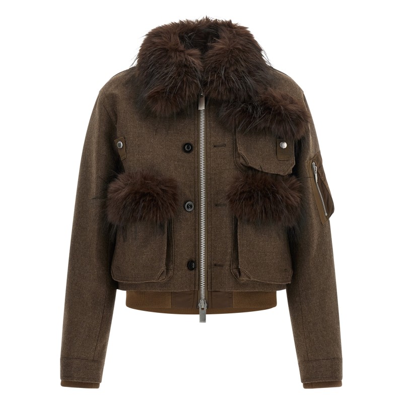 Double collar blouson