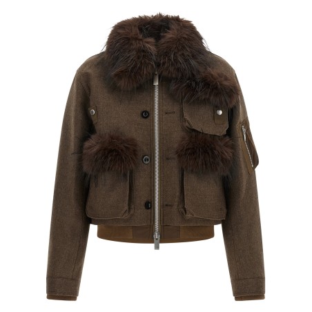 Double collar blouson