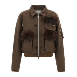 Double collar blouson