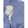 'Blue Cotton Tie Side' top