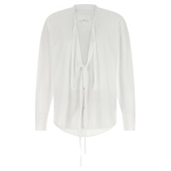 Raw cut hem shirt
