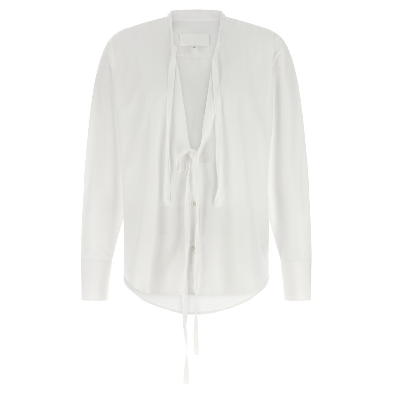 Raw cut hem shirt