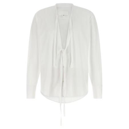 Raw cut hem shirt