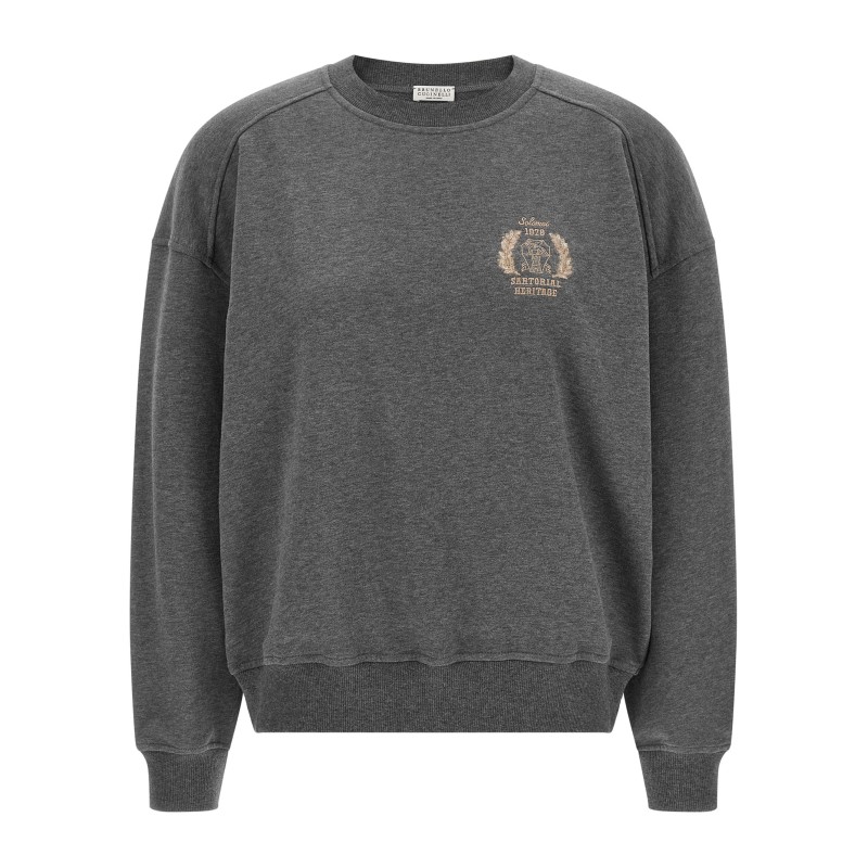 Coat of arms embroidered sweatshirt