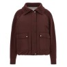 'Shiny Zipper Pull' down jacket