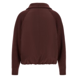 'Shiny Zipper Pull' down jacket