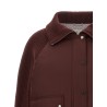 'Shiny Zipper Pull' down jacket