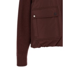'Shiny Zipper Pull' down jacket