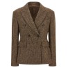 Donegal wool double-breasted blazer