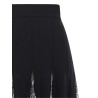 Charmeuse skirt with lace