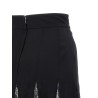 Charmeuse skirt with lace