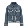 Denim and lace jacket