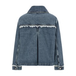 Denim and lace jacket