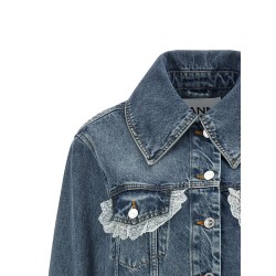 Denim and lace jacket