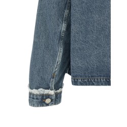 Denim and lace jacket