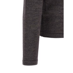 Mouliné wool polo shirt