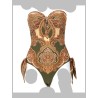 COSTUME INTERO "MAHON" CON DETTAGLIO FOULARD